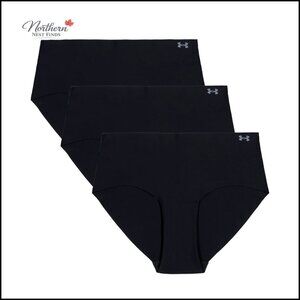 3-Pack Super-Soft Microfiber Hipster Panties, Mid-Rise, 4-Way Stretch